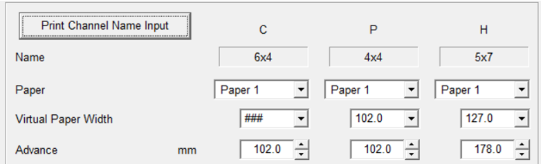 Print channel 6x4, 4x4, 5x7